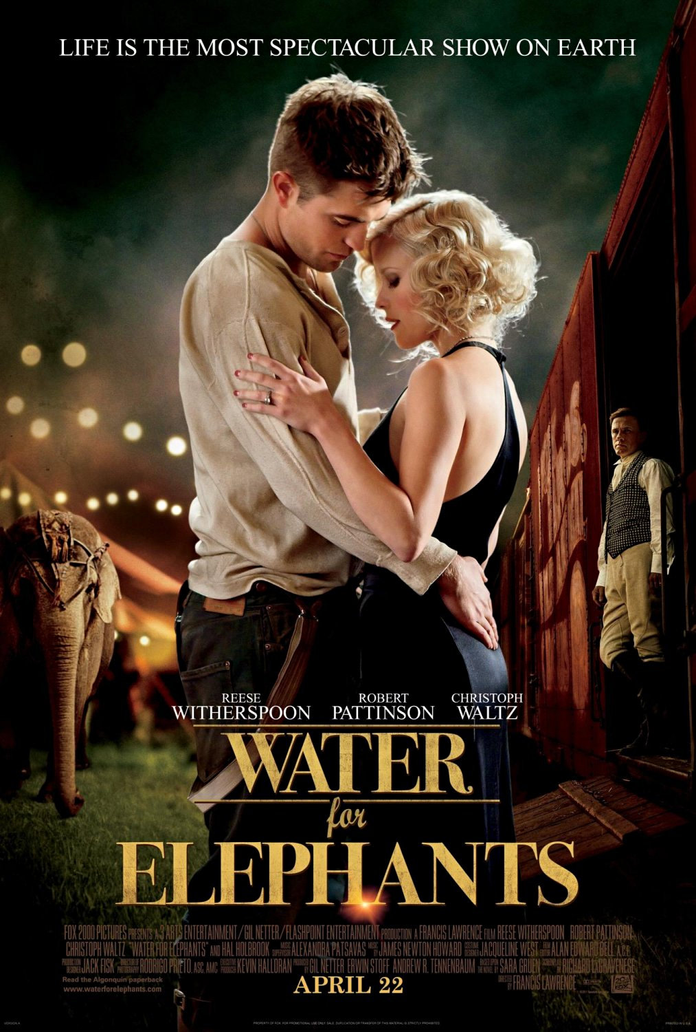 Poster of 20th Century Fox's Water for Elephants (2011)