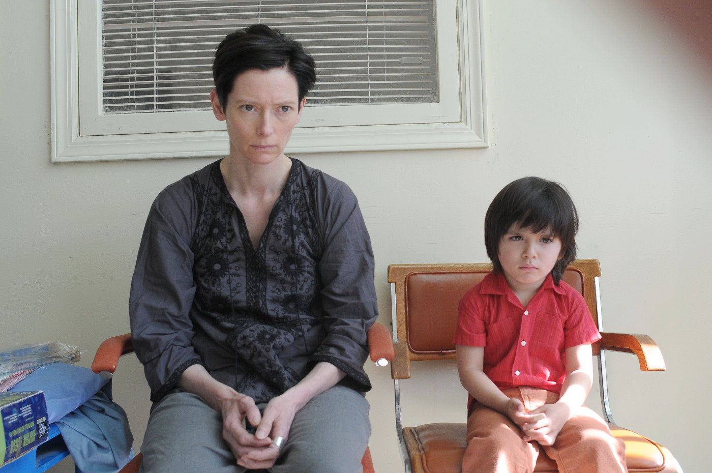 Tilda Swinton star as Eva and Jasper Newell stars as Young Kevin in Oscilloscope Laboratories' We Need to Talk About Kevin (2012)