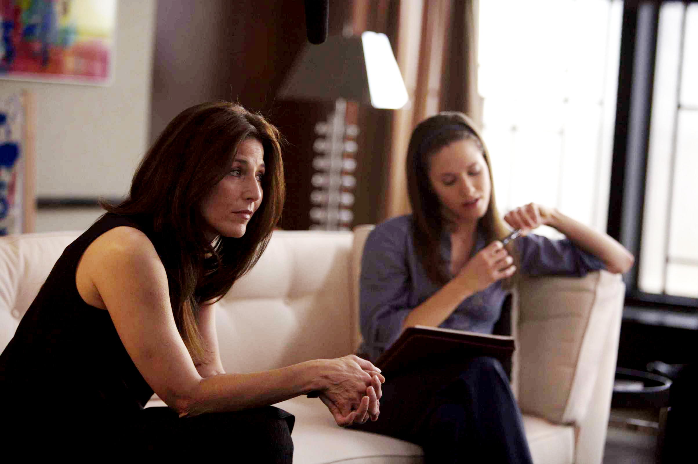 Catherine Keener stars as Lou and Emily Alpren stars as Lou's Assistant in Magnolia Pictures' What Just Happened? (2008)