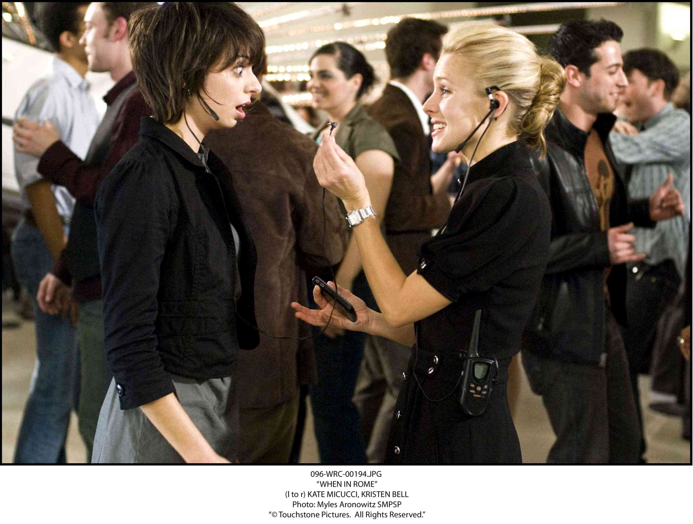 Kate Micucci stars as Stacy and Kristen Bell stars as Beth Harper in Walt Disney Pictures' When in Rome (2010). Photo credit by Myles Aronowitz.