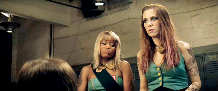 Eve stars as Rosa Sparks and Kristen Wiig stars as Malice in Wonderland in Fox Searchlight Pictures' Whip It! (2009)