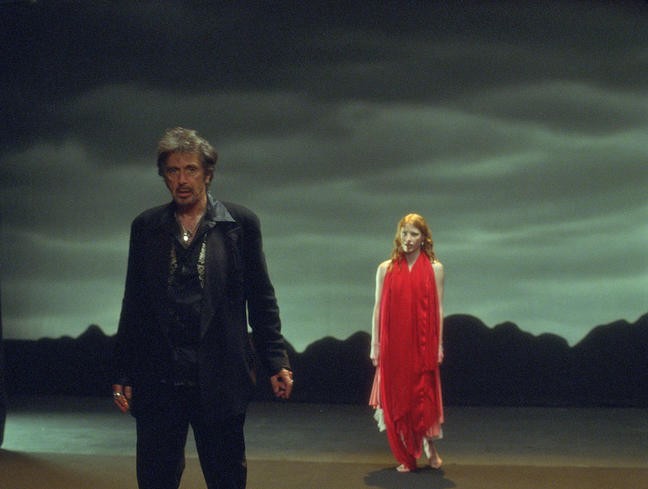 Al Pacino stars as Himself/King Herod and Jessica Chastain stars as Salome in Arclight Films' Wilde Salome (2011)