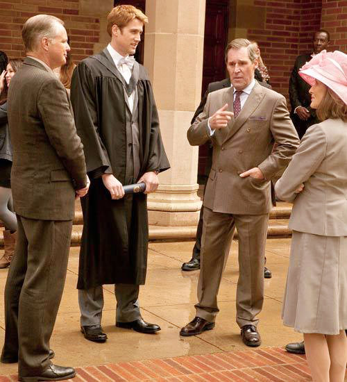 Nico Evers-Swindell stars as Prince William and Ben Cross stars as Prince Charles in Lifetime's William & Kate (2011)