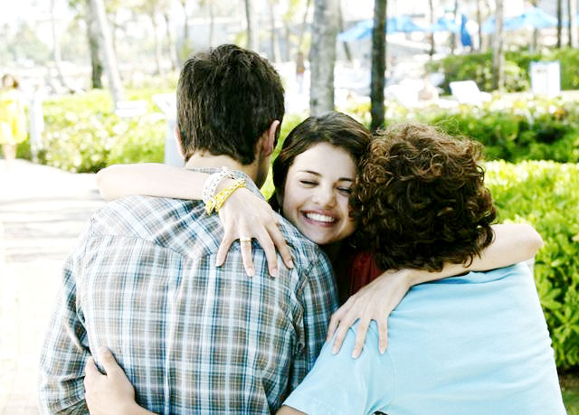 David Henrie, Selena Gomez and Jake T. Austin in Disney Channel's Wizards of Waverly Place: The Movie (2009)