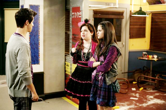 David Henrie, Jennifer Stone and Selena Gomez in Disney Channel's Wizards of Waverly Place: The Movie (2009)
