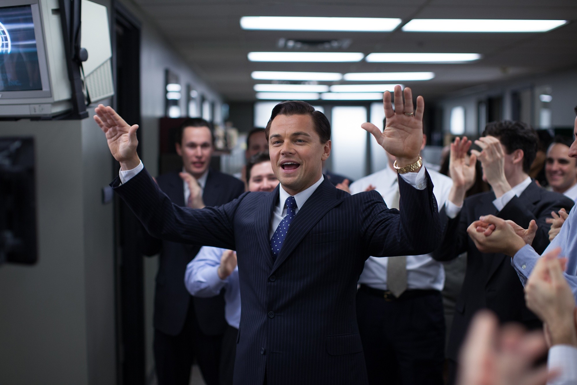 Leonardo DiCaprio stars as Jordan Belfort in Paramount Pictures' The Wolf of Wall Street (2013)