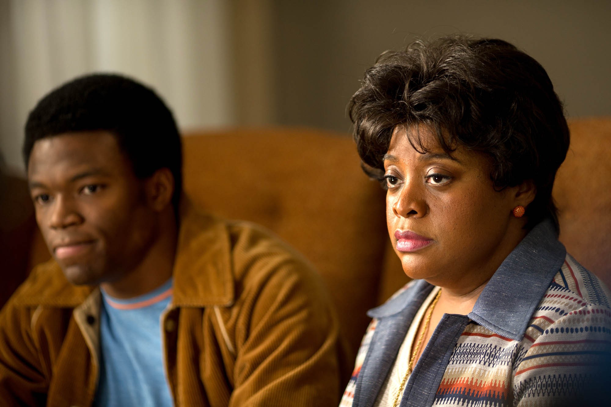 Caleb Castille stars as Tony Nathan and Sherri Shepherd stars as Momma Nathan in Pure Flix Entertainment's Woodlawn (2015)