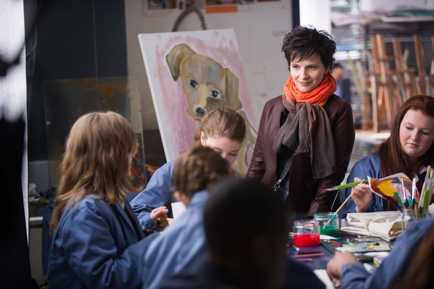 Juliette Binoche stars as Dina Delsanto in Roadside Attractions' Words and Pictures (2014)