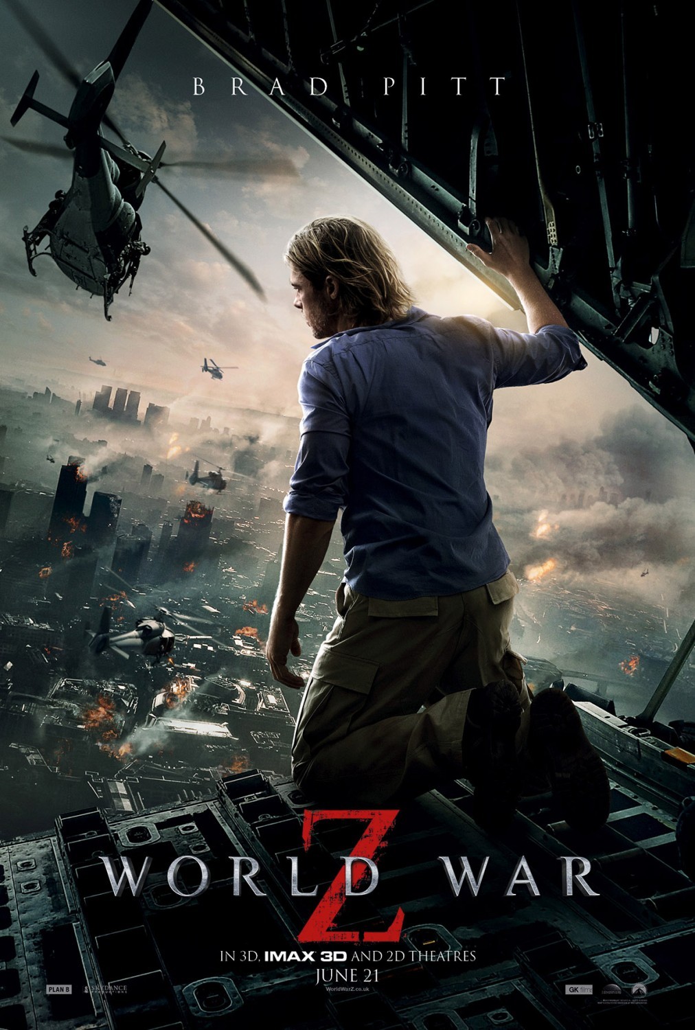 Brad Pitt stars as Gerry Lane in Paramount Pictures' World War Z (2013)