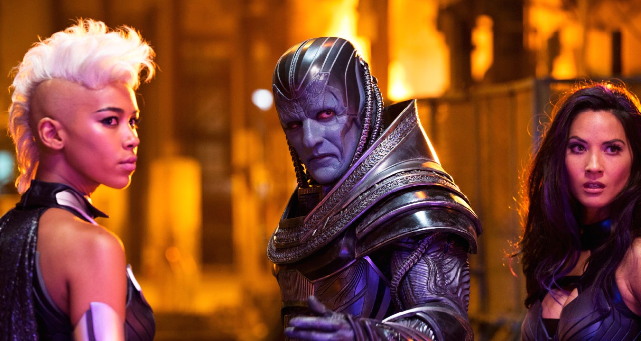 Alexandra Shipp, Oscar Isaac and Olivia Munn in 20th Century Fox's X-Men: Apocalypse (2016)