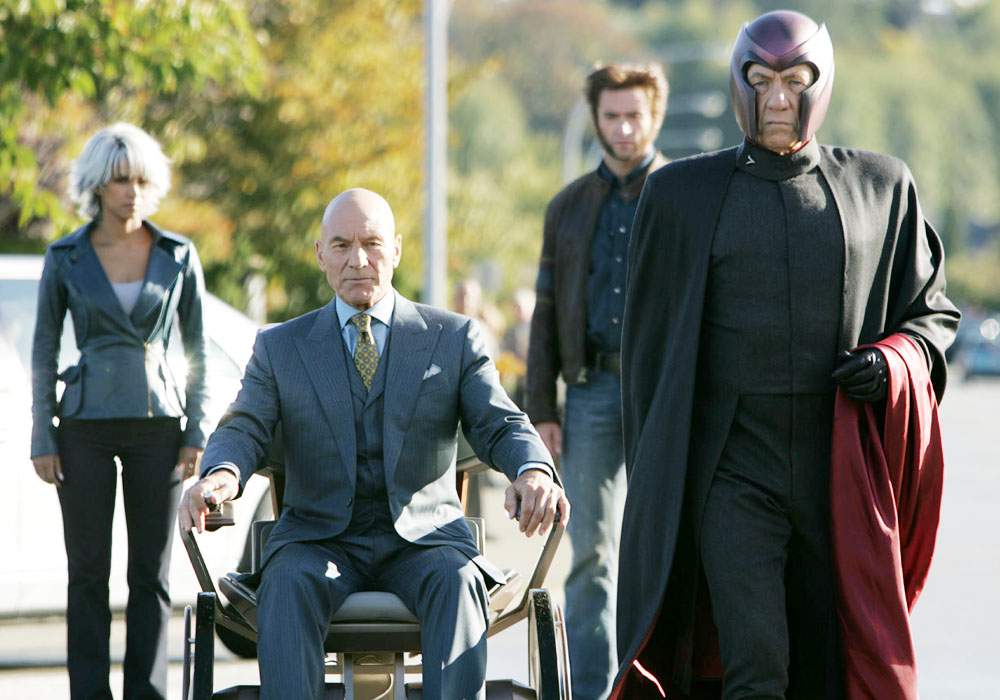 Halle Berry, Hugh Jackman, Patrick Stewart and Ian McKellen in The 20th Century Fox's X-Men 3 (2006)