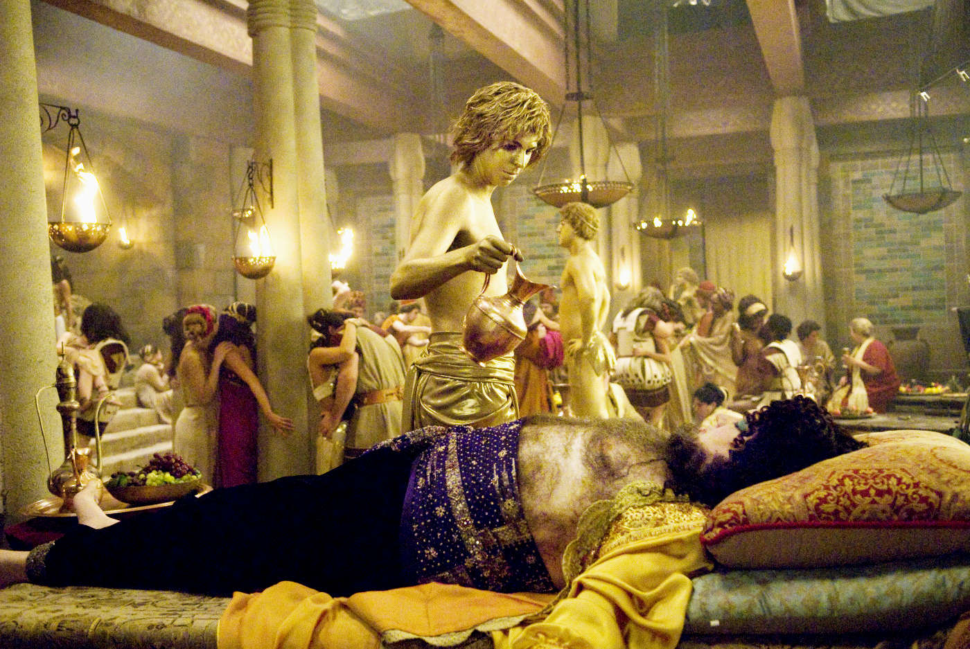 Michael Cera stars as Oh and Oliver Platt stars as High Priest in Columbia Pictures' Year One (2009)