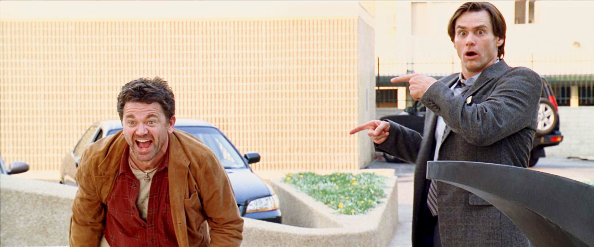 John Michael Higgins stars as Nick and Jim Carrey stars as Carl Allen in Warner Bros. Pictures' Yes Man (2008)
