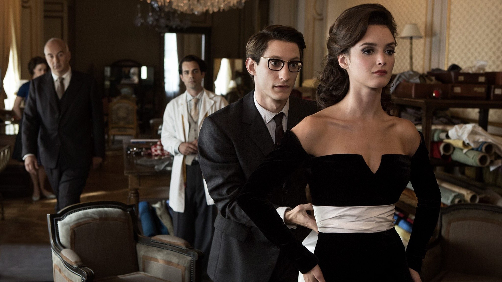 Pierre Niney stars as Yves Saint Laurent and Charlotte Le Bon stars as Victoire Doutreleau in The Weinstein Company's Yves Saint Laurent (2014)