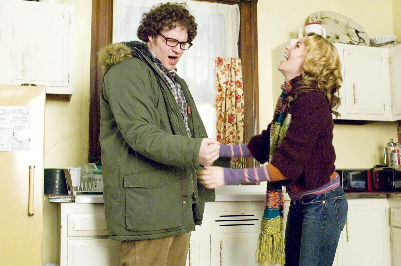 Seth Rogen stars as Zack and Elizabeth Banks stars as Miri in The Weinstein Company's Zack and Miri Make a Porno (2008)