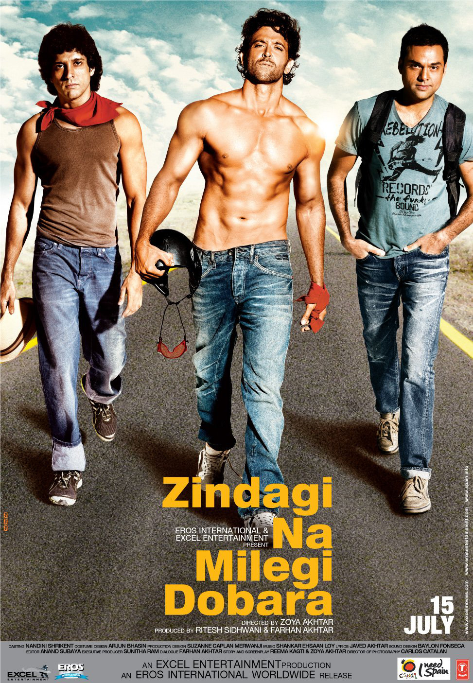 Poster of Eros Entertainment's Zindagi Na Milegi Dobara (2011)