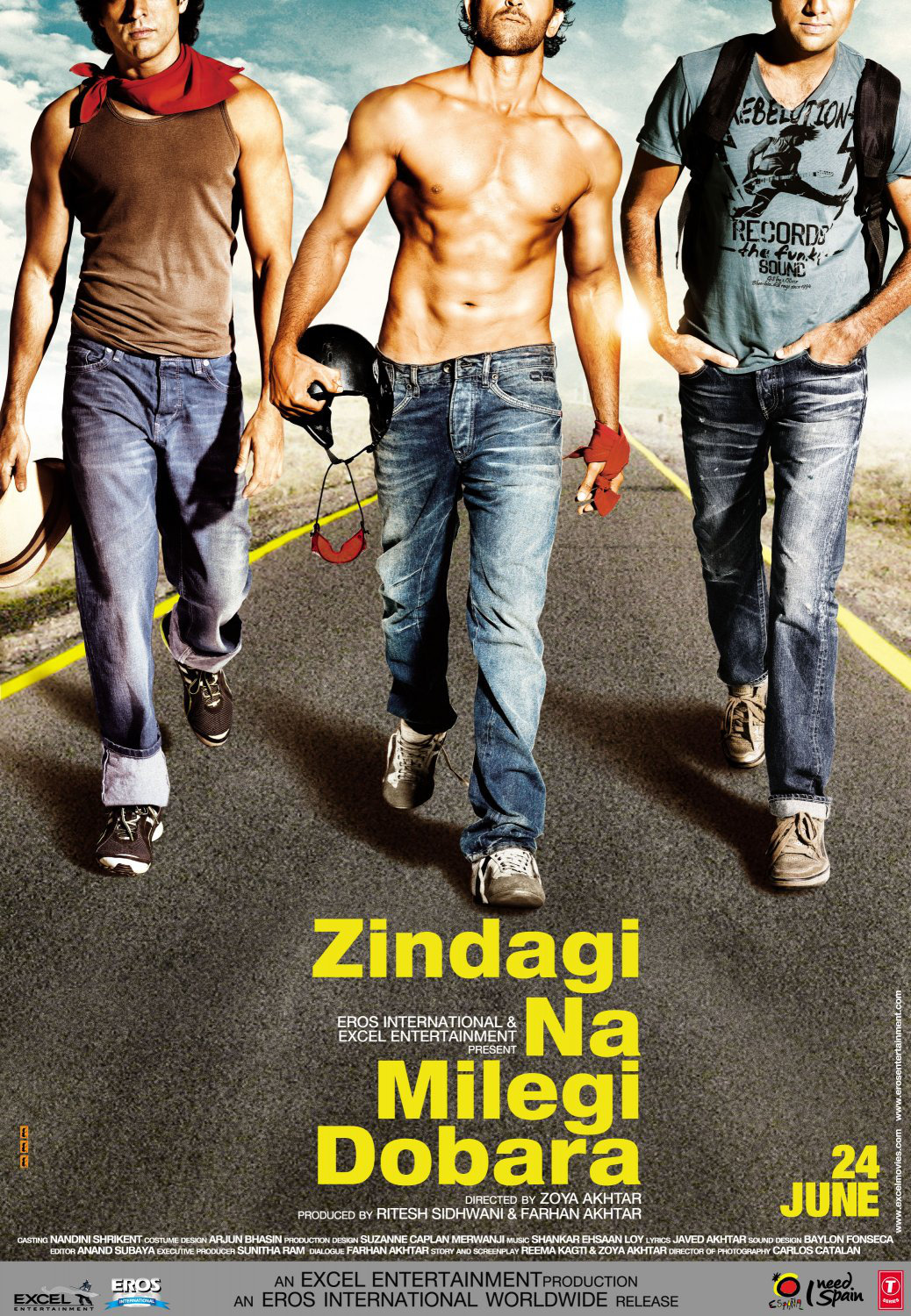 Poster of Eros Entertainment's Zindagi Na Milegi Dobara (2011)