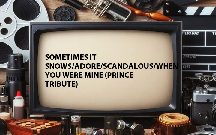 Sometimes It Snows/Adore/Scandalous/When You Were Mine (Prince Tribute)