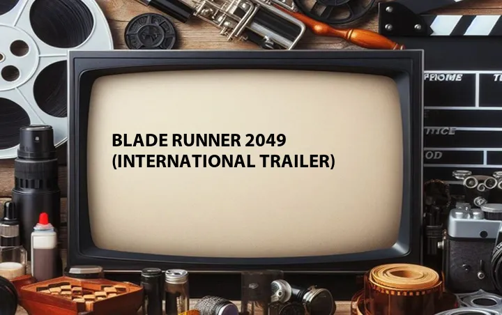 Blade Runner 2049 (International Trailer)