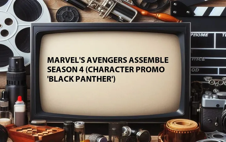 Marvel's Avengers Assemble Season 4 (Character Promo 'Black Panther')