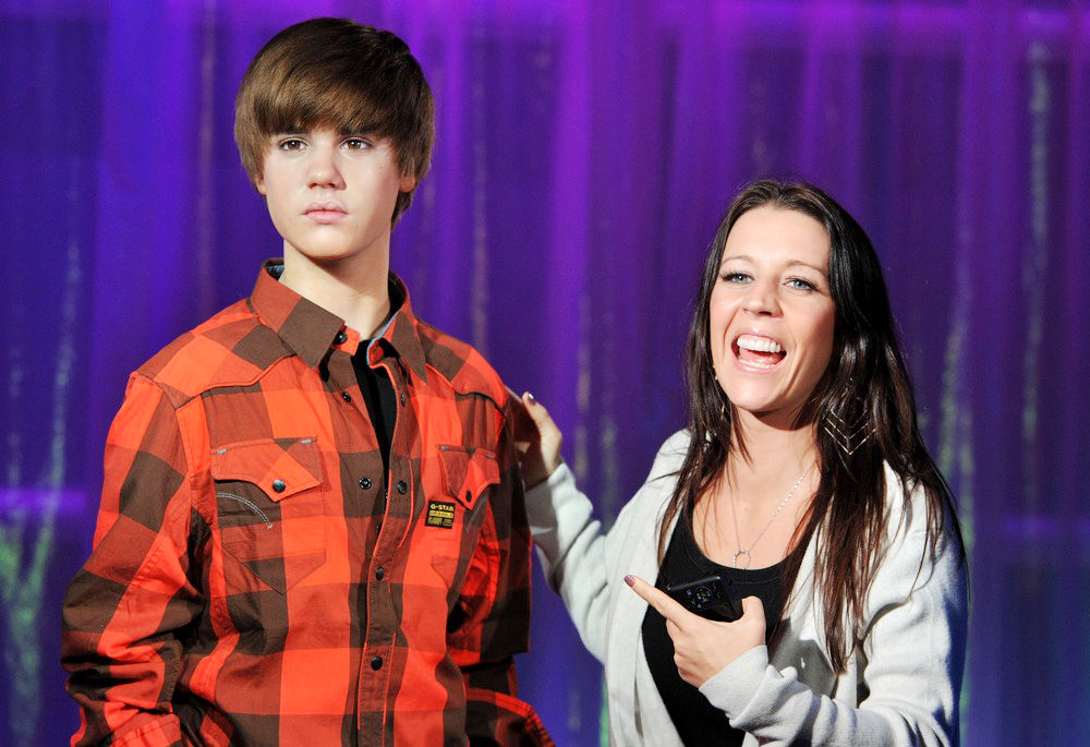 Justin Bieber, Pattie Lynn justin bieber waxwork london. Justin Bieber, Pattie Lynn