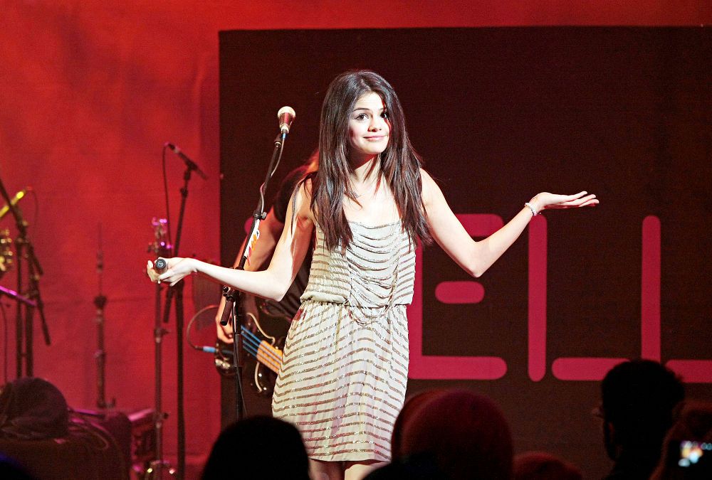 Selena Gomez in Selena Gomez performs on stage