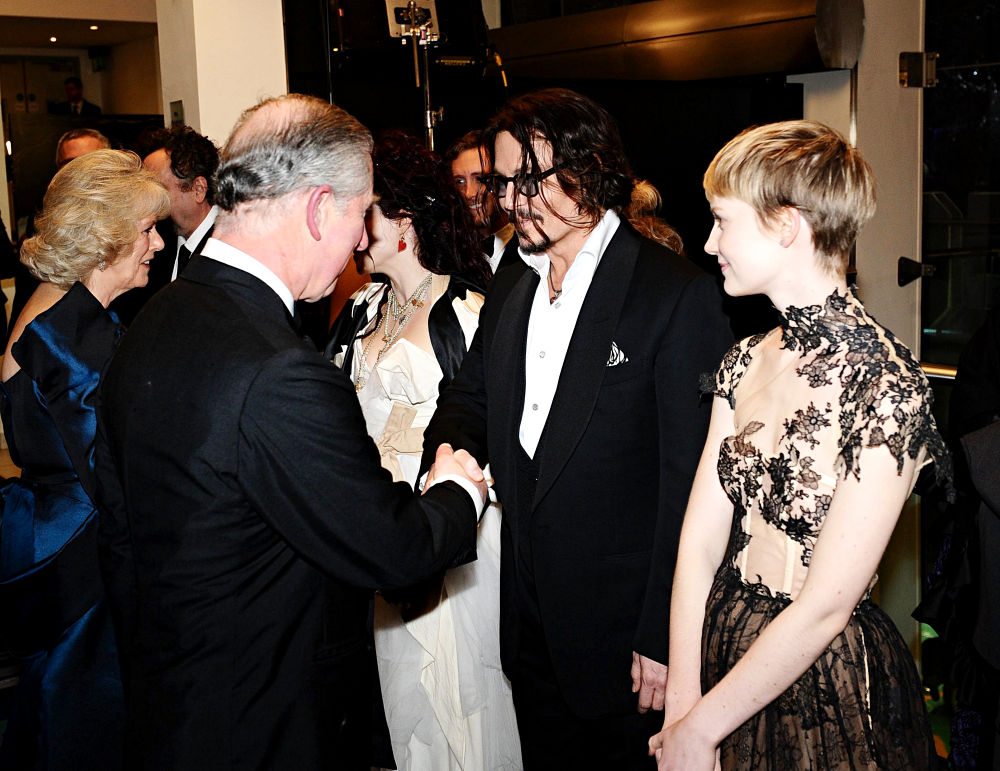 Prince Charles, Camilla Parker Bowles, Johnny Depp, Mia Wasikowska