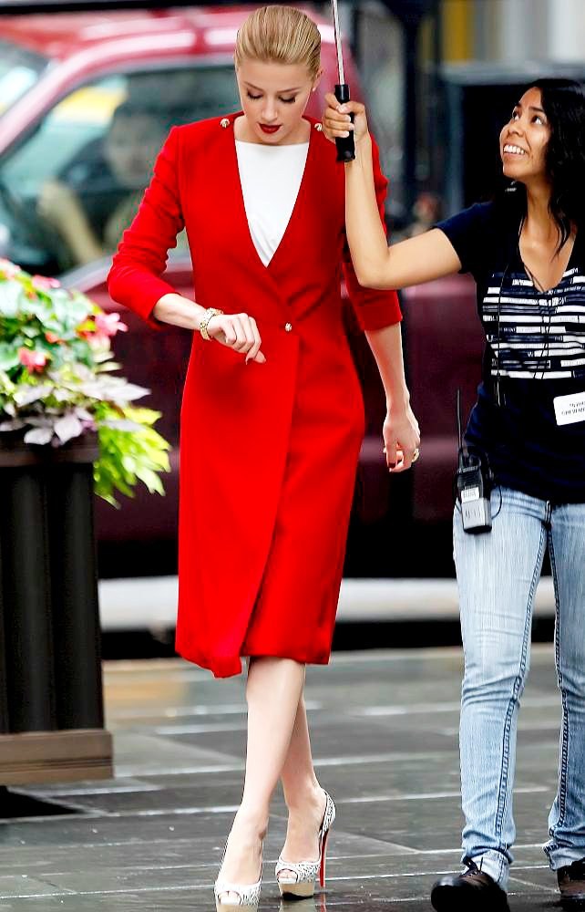 Amber Heard Picture 42 - On The Movie Set of Syrup