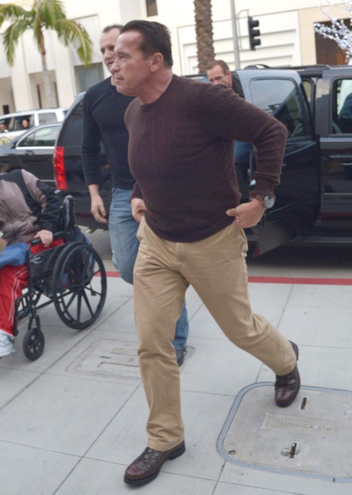 Arnold Schwarzenegger Picture 85 Arnold Schwarzenegger Heads to Prada