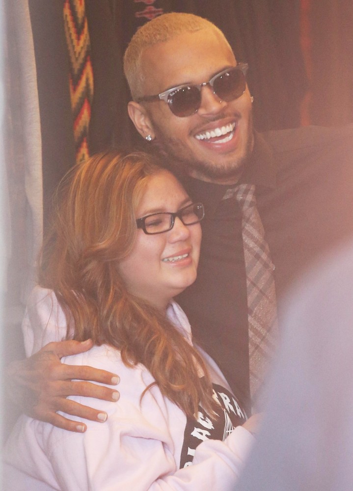 Chris Brown Picture 528 Chris Brown Attends A Meet and Greet with Fans