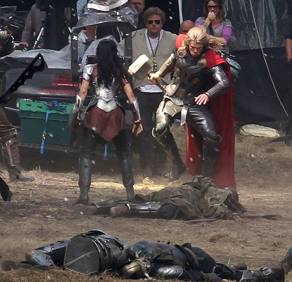 Filming Scenes for The Movie Thor: The Dark World