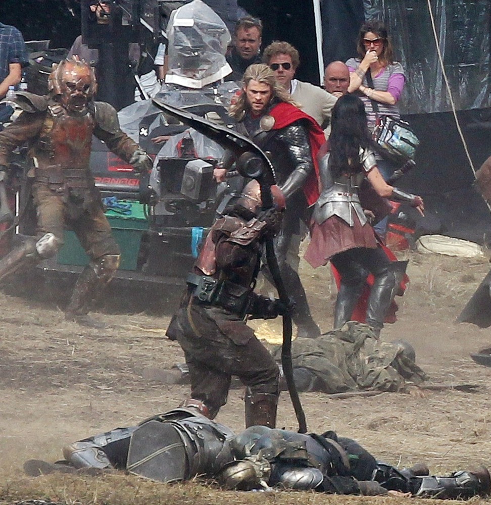 Filming Scenes for The Movie Thor: The Dark World