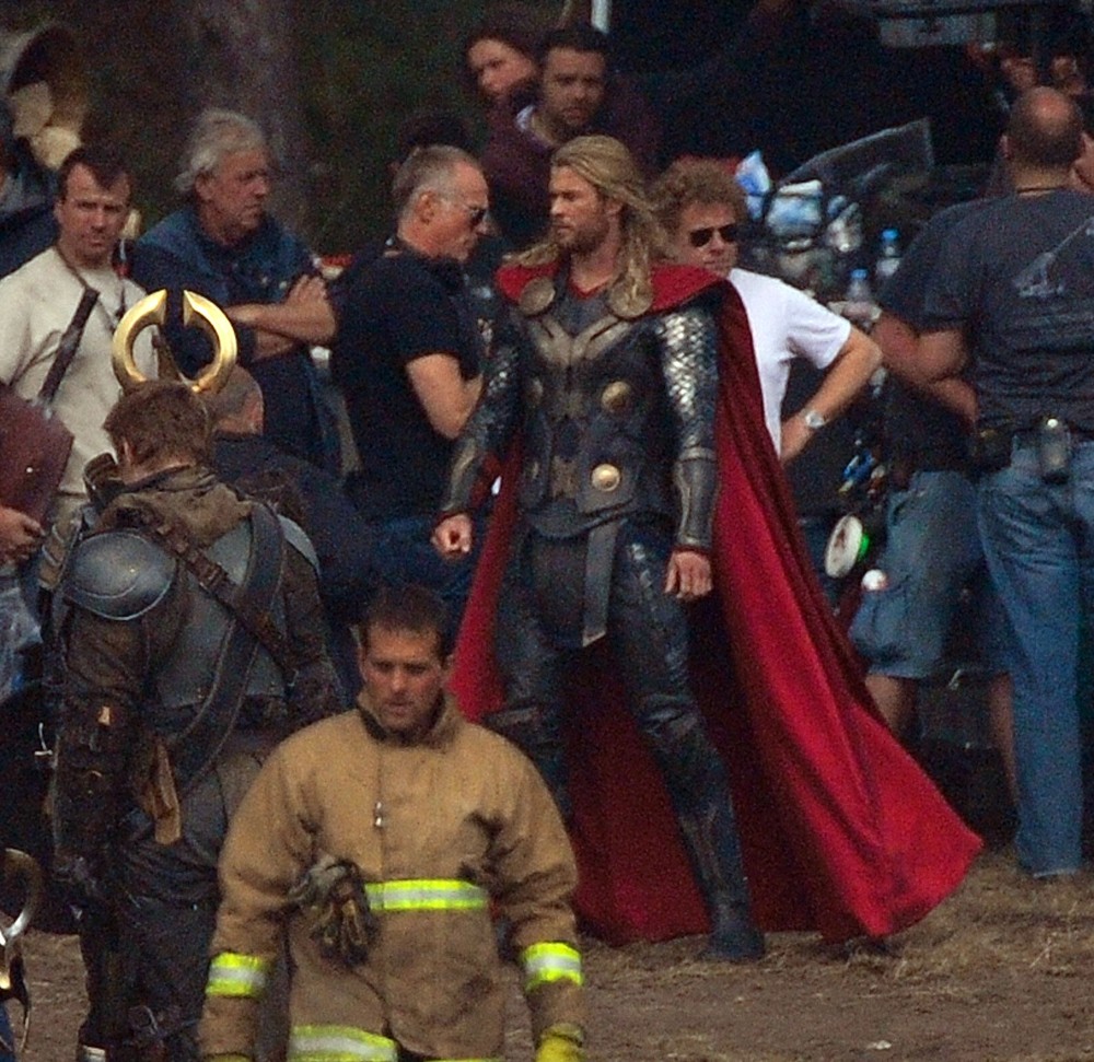 Filming Scenes for The Movie Thor: The Dark World