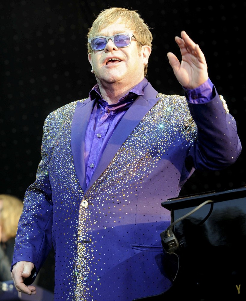 Elton John Performing