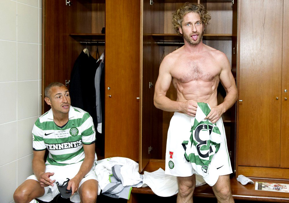 Gerard Butler Abs