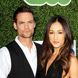 Shane West, Maggie Q in 2010 CBS, CW, Showtime Summer Press Tour Party