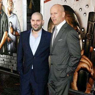 Bruce Willis, Guillermo Diaz in The NY Movie Premiere of 'Cop Out'