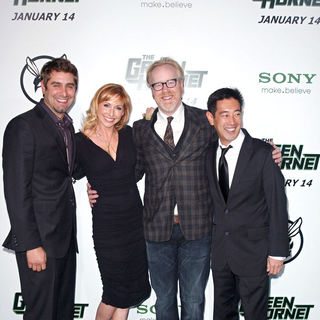 Tory Belleci, Kari Byron, Adam Savage, Grant Imahara in Premiere of Columbia Pictures "The Green Hornet" - Arrivals