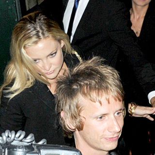 Kate Hudson, Matthew Bellamy in Kate Hudson and Matthew Bellamy Outsite The Ivy Restaurant and Heads to The Groucho Club