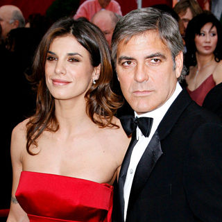 George Clooney, Elisabetta Canalis in The 82nd Annual Academy Awards (Oscars) - Arrivals