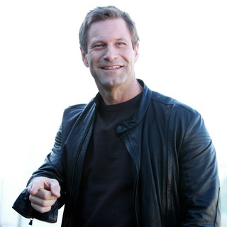 Aaron Eckhart in Russian Photocall for Olympus Has Fallen