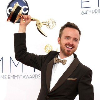 Aaron Paul in 64th Annual Primetime Emmy Awards - Press Room
