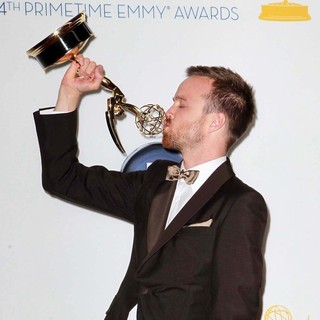 Aaron Paul in 64th Annual Primetime Emmy Awards - Press Room