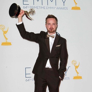 Aaron Paul in 64th Annual Primetime Emmy Awards - Press Room