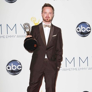 Aaron Paul in 64th Annual Primetime Emmy Awards - Press Room