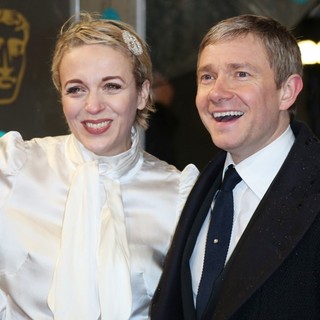 Martin Freeman in The 2013 EE British Academy Film Awards - Arrivals - abbington-freeman-2013-ee-british-academy-film-awards-01