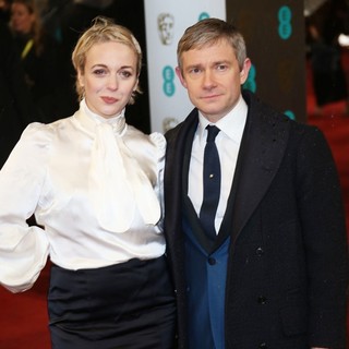Martin Freeman in The 2013 EE British Academy Film Awards - Arrivals - abbington-freeman-2013-ee-british-academy-film-awards-02
