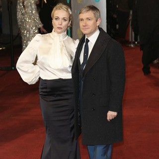 Martin Freeman in The 2013 EE British Academy Film Awards - Arrivals - abbington-freeman-2013-ee-british-academy-film-awards-03