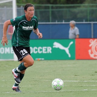 Abby Wambach in The U.S. Women's National Soccer Team Play with The Majicjack Soccer Team