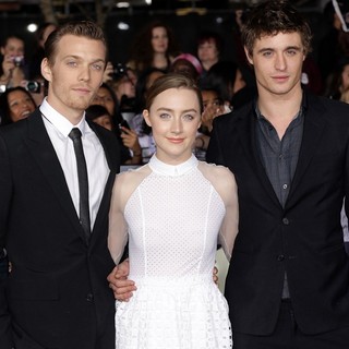 Jake Abel, Saoirse Ronan, Max Irons in The Premiere of The Twilight Saga's Breaking Dawn Part II